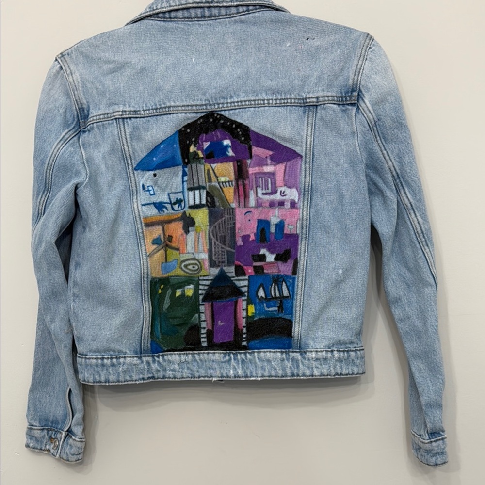 Taylor Swift inspired Hand-Painted Denim Jacket from Zara